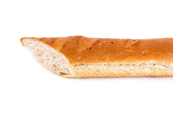 Baguette isolado em branco — Fotografia de Stock