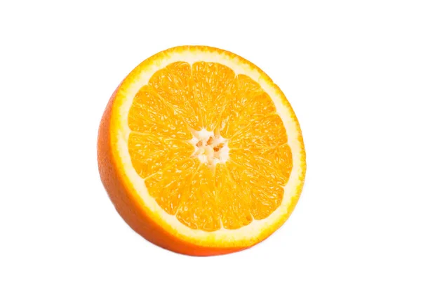 Fruta de laranja em branco — Fotografia de Stock