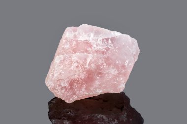 Natural minerals, pink quartz clipart
