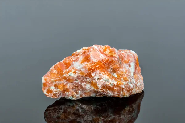 Natural minerals, orange calcite — Stock Photo, Image