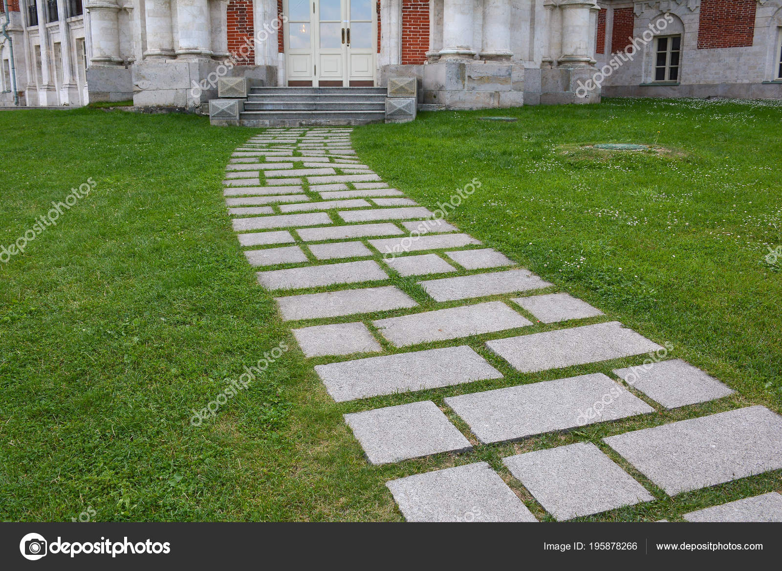 Stone Tile Grass Stock Photo by ©Armastus 195878266