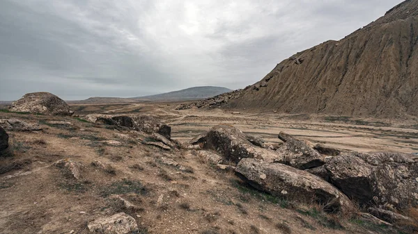 Les restes d'une civilisation ancienne. Réserve de Gobustan, Azerbaïdjan — Photo