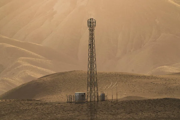 Aerial of cellular communication in the mountain area