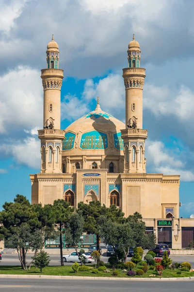 Baku Azerbaijão Abril 2020 Edifício Mesquita — Fotografia de Stock