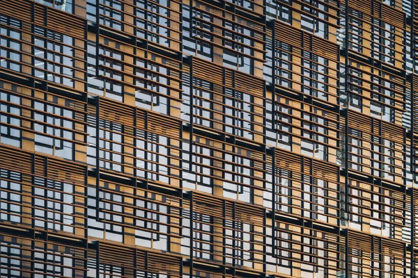 Fachada Geométrica Edifício — Fotografia de Stock