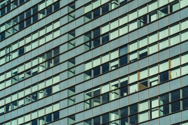 Rows Glazed Windows Facade Modern Office Building — Stock Photo, Image