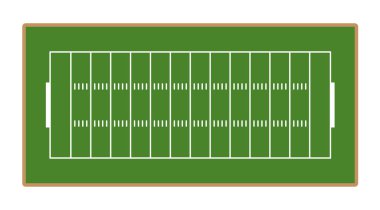American football field. Flat style background. EPS 10 vector illustration.