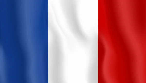 France flag vector icon. Waving flag. — ストックベクタ