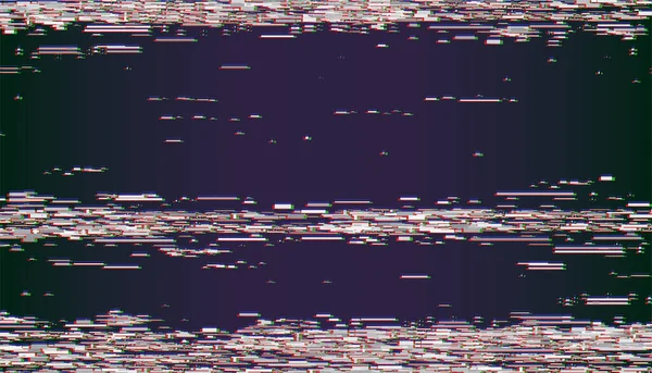 Glitch Televisão Fundo Preto Ruído Linhas Estragadas Sem Sinal Fundo — Vetor de Stock