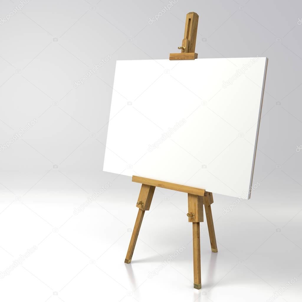 Wooden painter easel