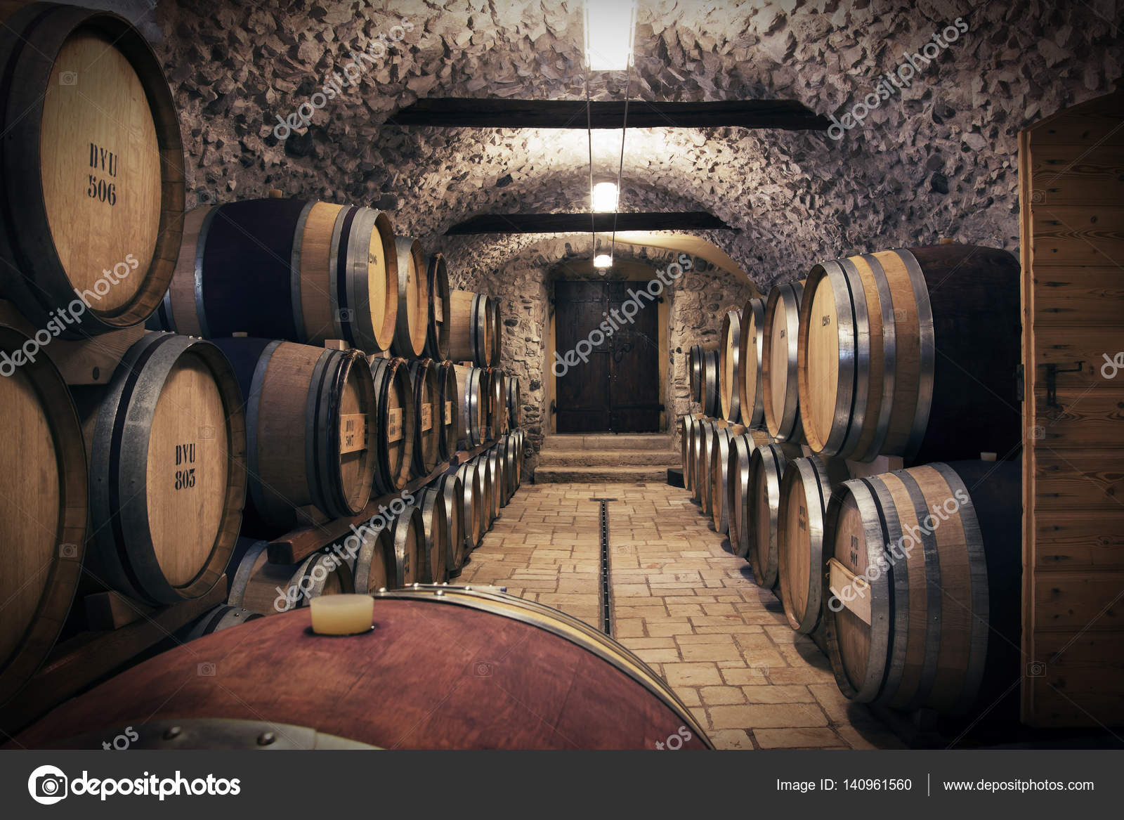 Ancient wine cellar — Stock Photo © beawolf 140961560