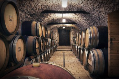 Ancient wine cellar clipart