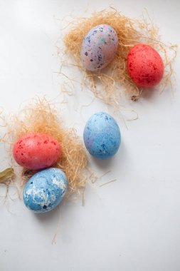 Yuvadaki paskalya yumurtaları