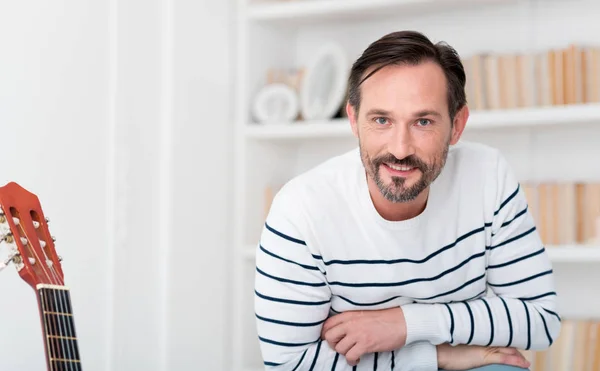 Cheerful positive man looking at you — Stock Photo, Image