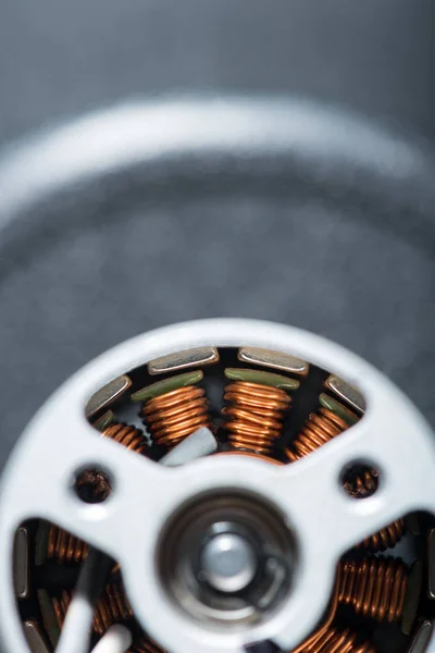 詳細なモーター電機子のトップ ビュー — ストック写真