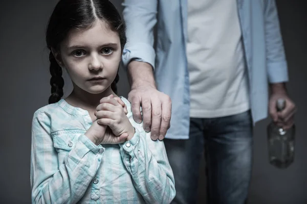 Portrait of amazing girl crossing her hands on the chest — Stock Photo, Image