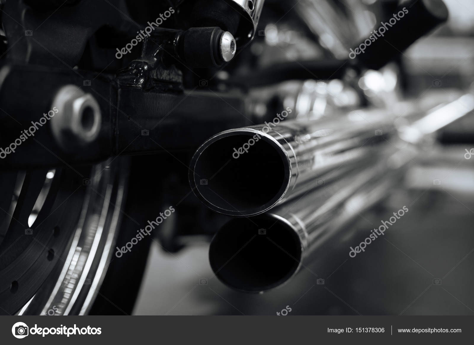 Exclusive heavy bike ready hitting the road Stock Photo by ©yacobchuk1