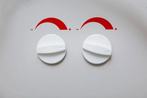 耳鼻喉仪器包含两个按钮的特写 — 图库照片