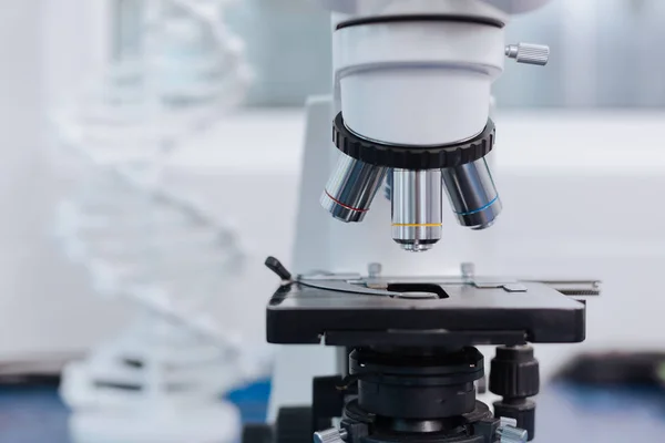 White model of DNA standing on the foreground — Stock Photo, Image