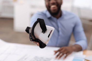 Seçici odak için verilen varlık 3d gözlük