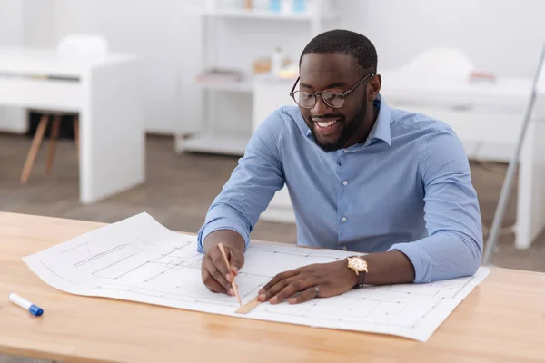 Mooie behendig ingenieur tekeninstrumenten — Stockfoto