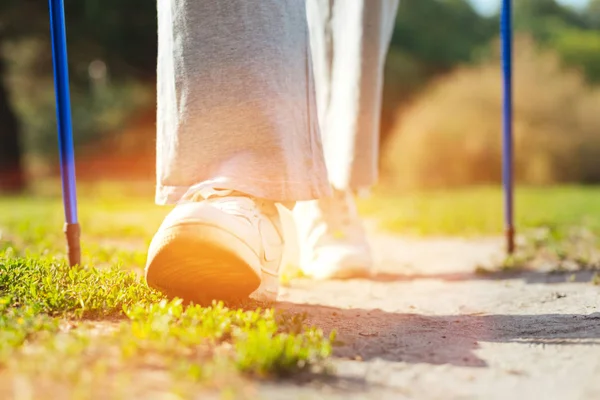 Close up of a feet making a step — Stock Photo, Image