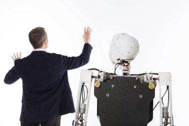 Yenilikçi teknolojileri istihdam yaratıcı zeki adam