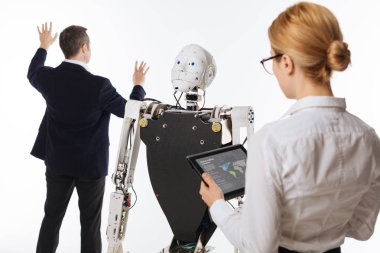 Deneme gerçekleştirme iki heyecanlı arkadaşları