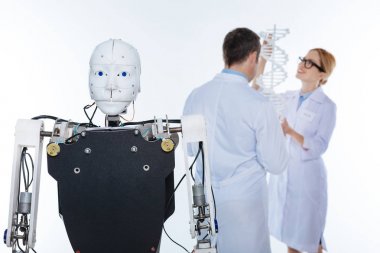 İki Dna molekülünün bir laboratuvarda eğitim bilim adamı ilham