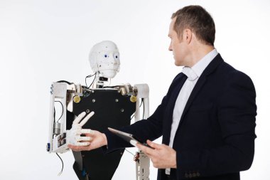 Makine refleksleri test dinamik hevesli bilim adamı