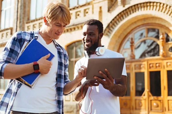 Canlı analitik arkadaşlar onların proje tartışıyor