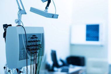 Electroencephalograph duran laboratuarında yakın çekim