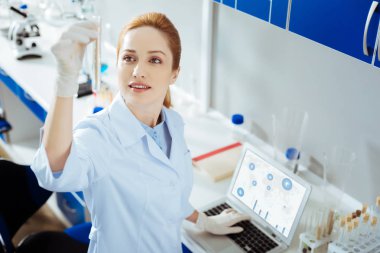 Bilim adamı bu onun Gadget'ı kullanarak gülümseyen portresi