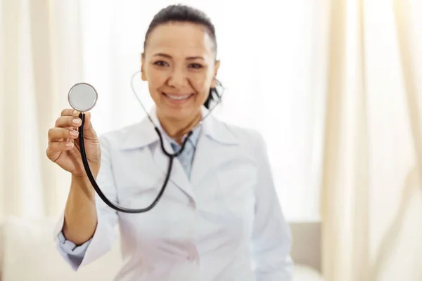 Selective focus of a professional stethoscope — Stock Photo, Image