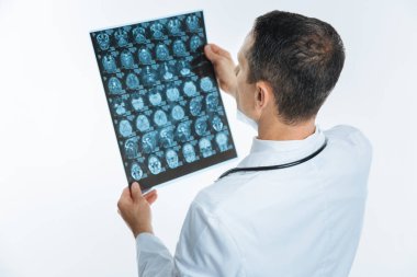 X ray tarama arayan olgun uygulayıcısı Üstten Görünüm