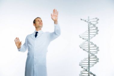 Eğitim Genetik tek başına erkek bilim adamı