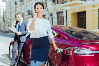 Çekici akıllı işkadını telefon sohbet