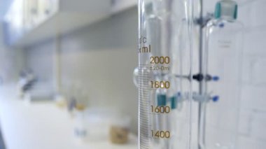 Profesyonel cam silindir Kimya Laboratuvarı yakın çekim