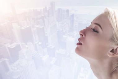 Sevimli kız profili kapatmak