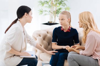 Terapisti seyir güzel mutsuz kız