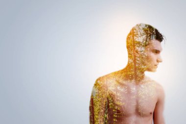 Doğanın bir parçası haline çarpıcı yaratıcı getirdiniz