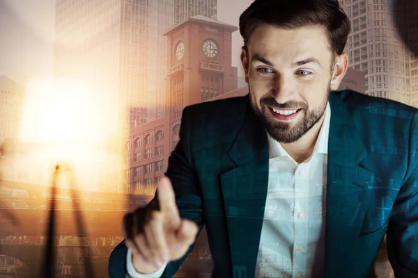 Charming young man in a suit — Stock Photo, Image