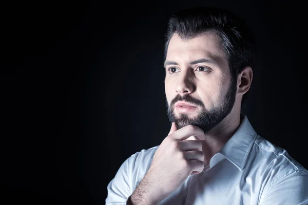 Portrait of a nice thoughtful man — Stock Photo, Image