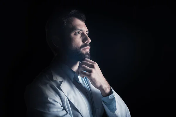 Portrait of a nice bearded scientist — Stock Photo, Image