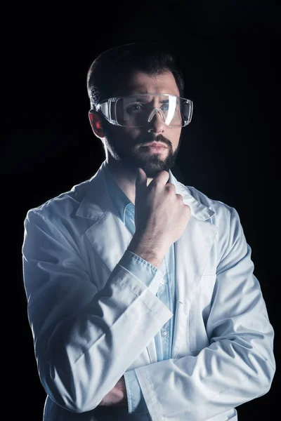 Porträtt av en smart manliga forskare — Stockfoto