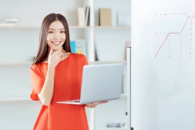 İyimser sevimli kadın çözme sorunu