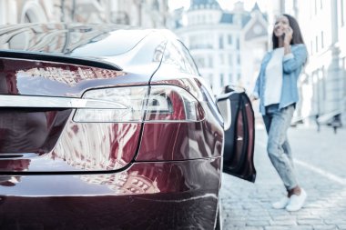 Seçici odak araba stop lambası