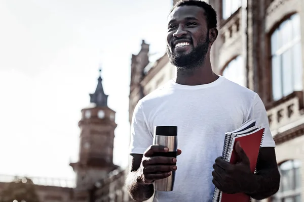 Positive nice man being in a good mood — Stock Photo, Image