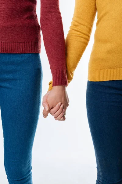 Close up of hands holding each other — Stock Photo, Image