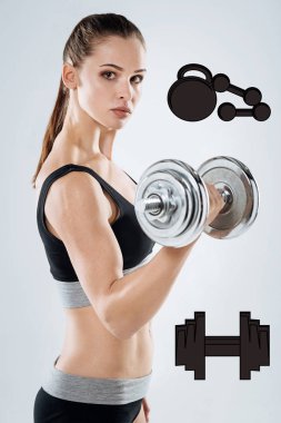 Büyük el ağırlık tutarak ve sakin seyir güçlü sporcumuz